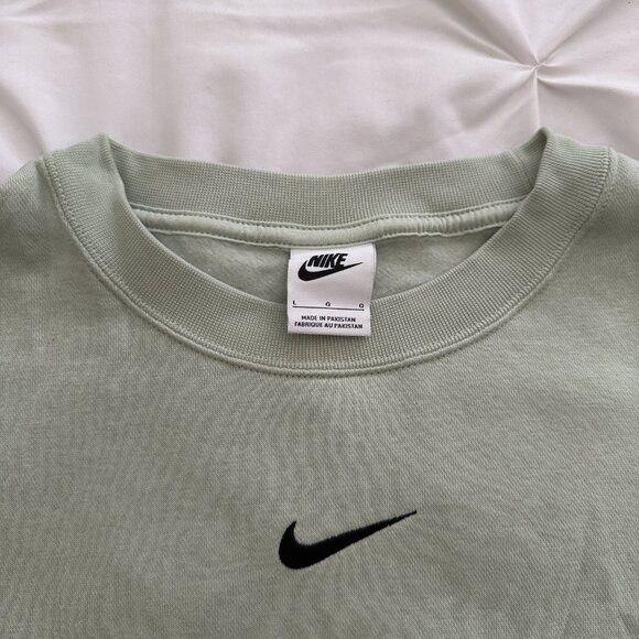 Phoenix Fleece Oversize Crewneck Sweatshirt Green - Picture 3 of 3